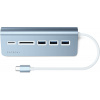 Replikátor portov Satechi Aluminium Type-C USB Hub - Blue (ST-TCHCRB)