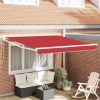 zahrada-XL Zatemniteľná markíza Červená 350 x 250 cm látka 3330437