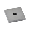 Podložka štvorcová horná (40x40x6mm / diera ø 8mm), brúsená nerez K320 /AISI304 EB1-JDE40