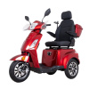Elektrický trojkolesový vozík inSPORTline Zorica Deluxe s elektromagnetickou brzdou červená