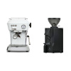 Ascaso Dream ONE, Cloud White + Eureka Mignon Manuale, BL black