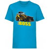 Bager boss detské - Azúrovo modrá , 5-6 rokov