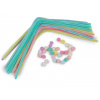 Kreativní sada chlupaté drátky a bambulky pastelové Varianta: mix náhodných barev, Balení: 1 sada