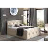 Čalúnená posteľ boxspring DIAMOND LUX + topper - mat velvet 48 / 160x200