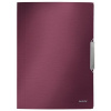 Doska s gumičkou, PP, A4, LEITZ Style, granátovo červená