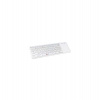 Klávesnica C-TECH WLTK-01, bezdrôtová klávesnica s touchpadem, biela, USB (WLTK-01W)