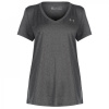 Under Armour Tech™ V-Neck Short Sleeve Womens Carbon Heather 14 (L)
