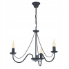 Luster Bartez 3pł glamour świecznikowy black