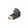 PremiumCord Adapter HDMI M/F zahnutý do pravého úhlu 90° - opačný (kphdma-16)