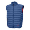 Pánska páperová vesta Warmpeace Drake majolika blue/red XXXL