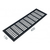SRL - ALFA vetracia mriežka 130 x 400mm CIM - čierna matná (C35) | MP-KOVANIA.sk