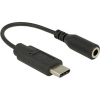 Delock Audio adaptér USB Type-C™ samec > Stereo Jack samice 14 cm