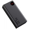 Power banka Baseus Adaman 40000mAh 22,5W 3x USB-A/micro USB/USB-C čierna