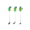 Teddies Golfová sada 1ks palica 60cm + 4ks loptička kov/plast 3 druhy