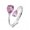 Brosway Strieborný otvorený prsteň Vibrant Pink Fancy FVP114 52 mm