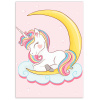 TSvetnoy, LC026e, Diamond painting - diamantové maľovanie, 20 x 30 cm, Spiaci jednorožec