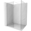 Mexen Kioto sprchová zástena Walk-in 135 x 70 cm, transparentná, biela - 800-135-202-20-00-070