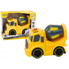 Leantoys Betónová miešačka Truck Červenáating Drive Lights Sounds Žltá