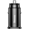 Baseus Square nabíjačka do auta 2x USB QC3.0 Quick Charge 3.0 SCP AFC 30W čierna