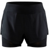 Craft ADV Essence 2v1 Shorts šortky dámské Barva: Černá, Velikost: L