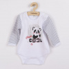 NEW BABY Dojčenské body s dlhým rukávom New Baby Panda - 74