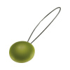 Magnetická spona na závesy Pearls zelená 1 ks