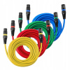 XLR Kábel - XLR Vevor XY-XLR-25FT-4PK 7,62 m