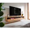 TV stolík Stonegrace 175 cm prírodná akácia 1 priehradka 3 zásuvky