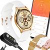 SMARTWATCH DÁMSKY - 3 PÁSKY, biely