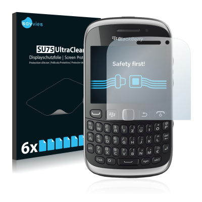 6x Savvies SU75 čirá ochranná fólie pro RIM BlackBerry Curve 9320 (6x Savvies SU75 čirá ochranná fólie pro RIM BlackBerry Curve 9320)