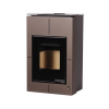 Teplovzdušná krbová kamna HS Flamingo SAPORO 11 kW hnědá