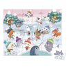 Puzzle v kufríku Párty na snehu Snow Party Janod 36 dielov od 4 rokov