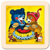 Bino Puzzle Baribal s tortou, 4 dieliky