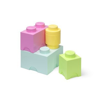 LEGO úložné boxy Multi-Pack 4 ks - pastelové