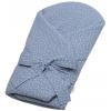Baby Nellys zavinovačka s výstužou na zaväzovanie DOTS jeans