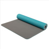 Yate Yoga Mat dvouvrstvá TPE barva tyrkysová/šedá