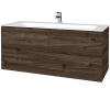 Dreja Umývadlová skrinka VARIANTE SZZ2 120 pre úmyvadlo Finon - D25 Teak / D25 Teak