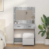 zahrada-XL Toaletný stôl so zásuvkou Sivý dub sonoma 78.5 x 41 x 135 cm 865033