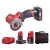 Milwaukee M12 FCOT-422X FUEL aku okružní pila 76mm, 12V, 2x akumulátor, nabíječka, kufr