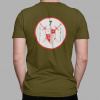 GG-God.sk Tričko Rytier Pánske Farba: Zelená (Khaki), Veľkosť: XS, Grafika: Vzadu (Back)