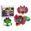 LEAN TOYS Čelovka Dinosaurus, 3 LED diódy, nastaviteľná