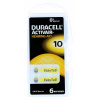 Batéria pre načúvacie prístroje Duracell 10 6 ks 650 mAh
