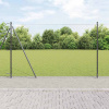 zahrada-XL Plot s stĺpmi Sivá 1.5 x 10 m Ocel potiahnutá PVC 3353636
