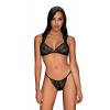 Obsessive Sexy komplet Elisetta Čierna L/XL