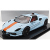 Tecnomodel Touring Superleggera Arese Rh95 (podvozok a motor F-12) 2021 1:18 Light Blue Orange - Farby zálivu