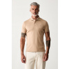 Tommy Hilfiger polo tričko pánske bavlnené MW0MW39994 béžová L