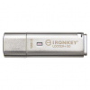 Kingston IronKey Locker+ 50/128GB/USB 3.1/USB-A/Strieborná, IKLP50/128GB