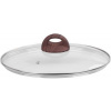 Pokrievka MagicHome Black Marble Line, sklenená, 26 cm
