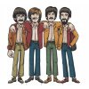 CUKROVÁ TLAČ jedlý obrázok na tortu Cukrová hmota THE BEATLES HARD ROCK + MENO