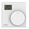 Engo Drátový pokojový termostat s dvoupolohovým ovládáním na 230 V (otočný knoflík s displejem), bílý T-P2.1z